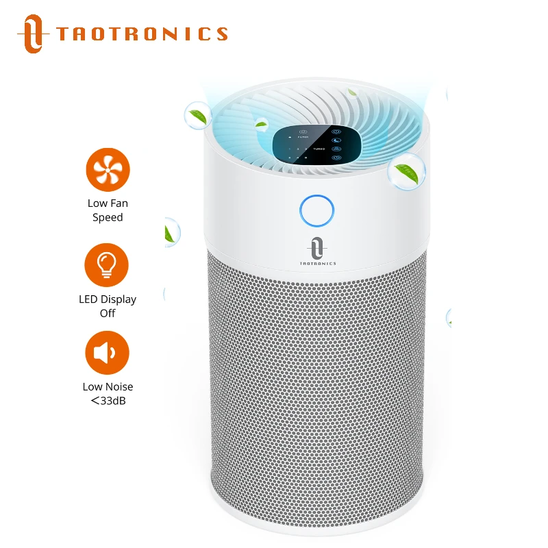 

TaoTronics TT-AP008 True HEPA Air Purifier 3-in-1 Air Cleaner Efficient Purifying Filtration Rooms 312ft² For Home Protable