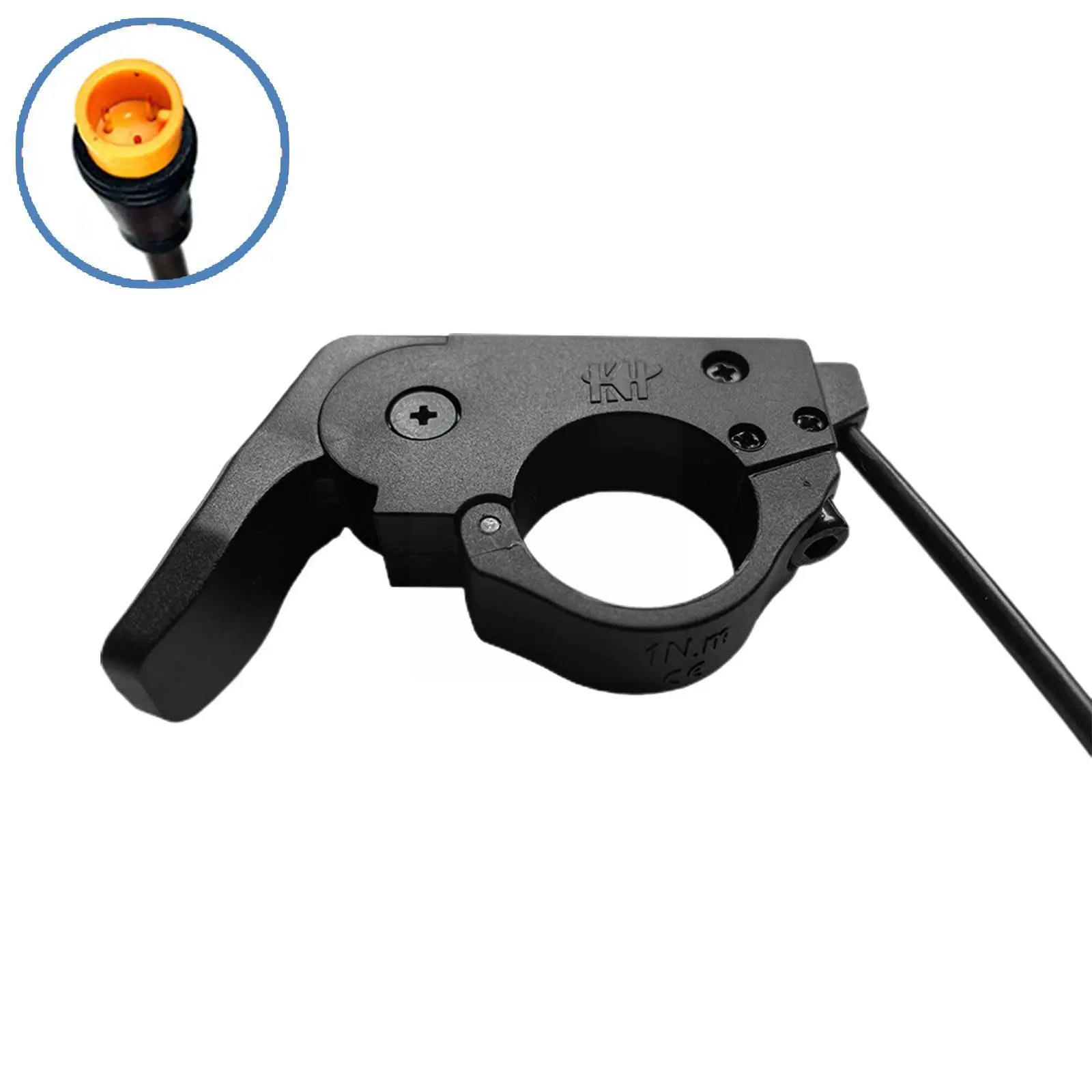 

Bicycle Thumb Throttle Finger Trigger TT-009 3 Pin Waterproof SM Plug Connector Suit For Electric Bike Ebike Scooter Black E9H8