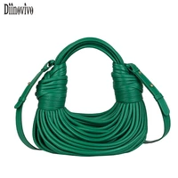 diinovivo high quality ladies handbag noodles designer women shoulder bag 2022 pu leather crossbody bag brand hobo tote whdv2135