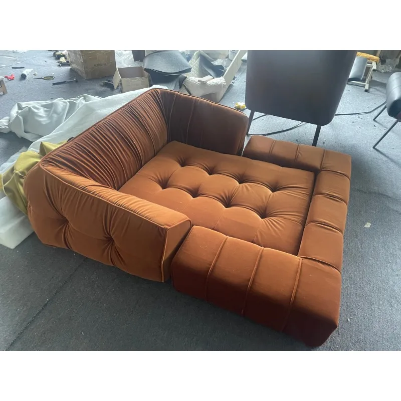 Мебель для гостиной модульный напольный диван комбинированный современный