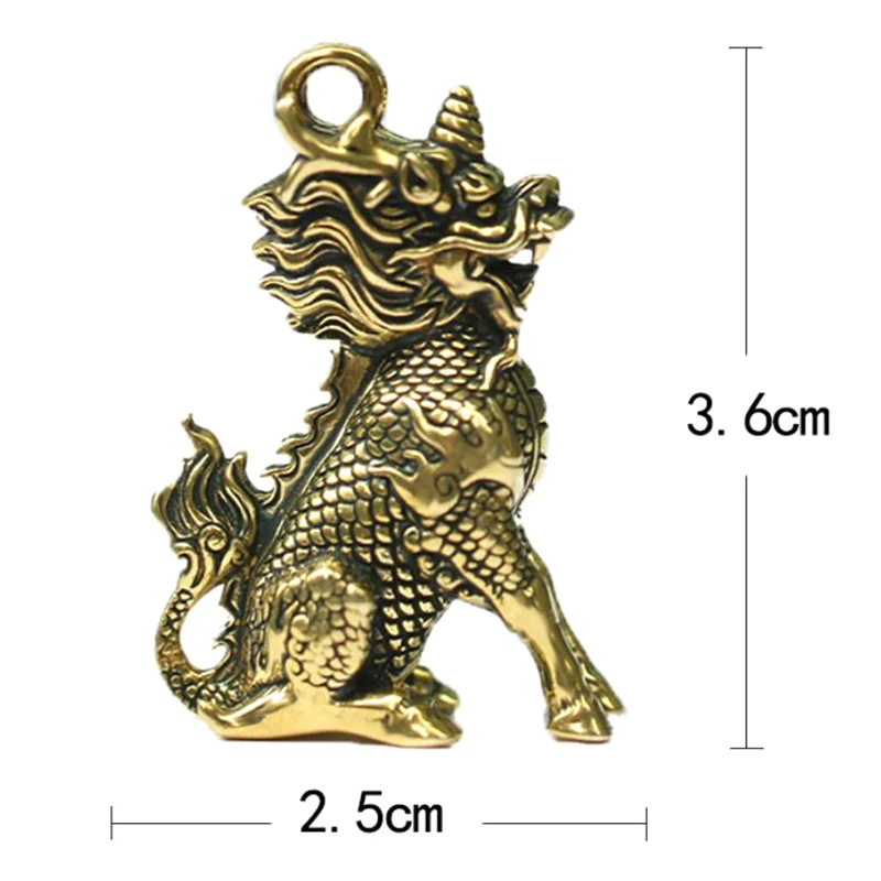 

Статуэтка Фэн-шуй Ци Мэнь из латуни