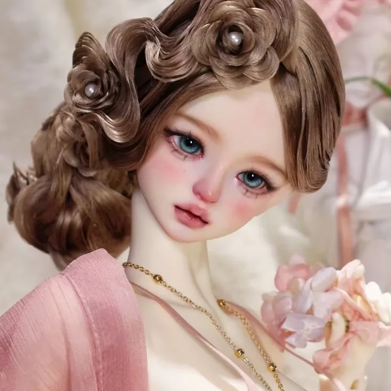 Фото Новая кукла SD BJD 1/4 Linglan, красивая девушка, высококачественная игрушка из смолы, подарочные куклы в офленях, искусственный макияж №2