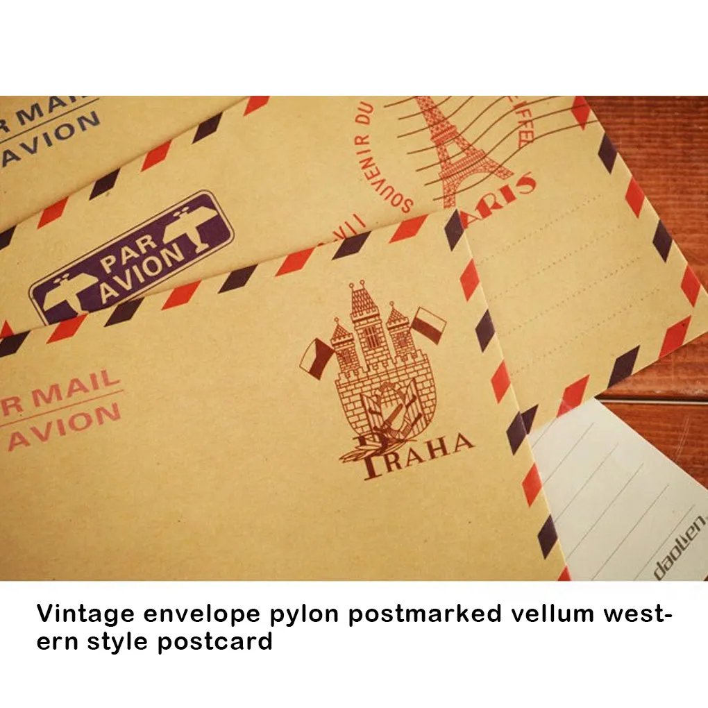 

40 Pieces Envelopes Western Postcard Case Letter Bag