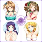 Коврик для мыши koдори Minami LoveLive Tojo Nozomi EliAyase, 3D коврик для мыши, мультяшный коврик для мыши, силиконовый коврик для рук и запястья, коврик для мыши Oppai, подарок