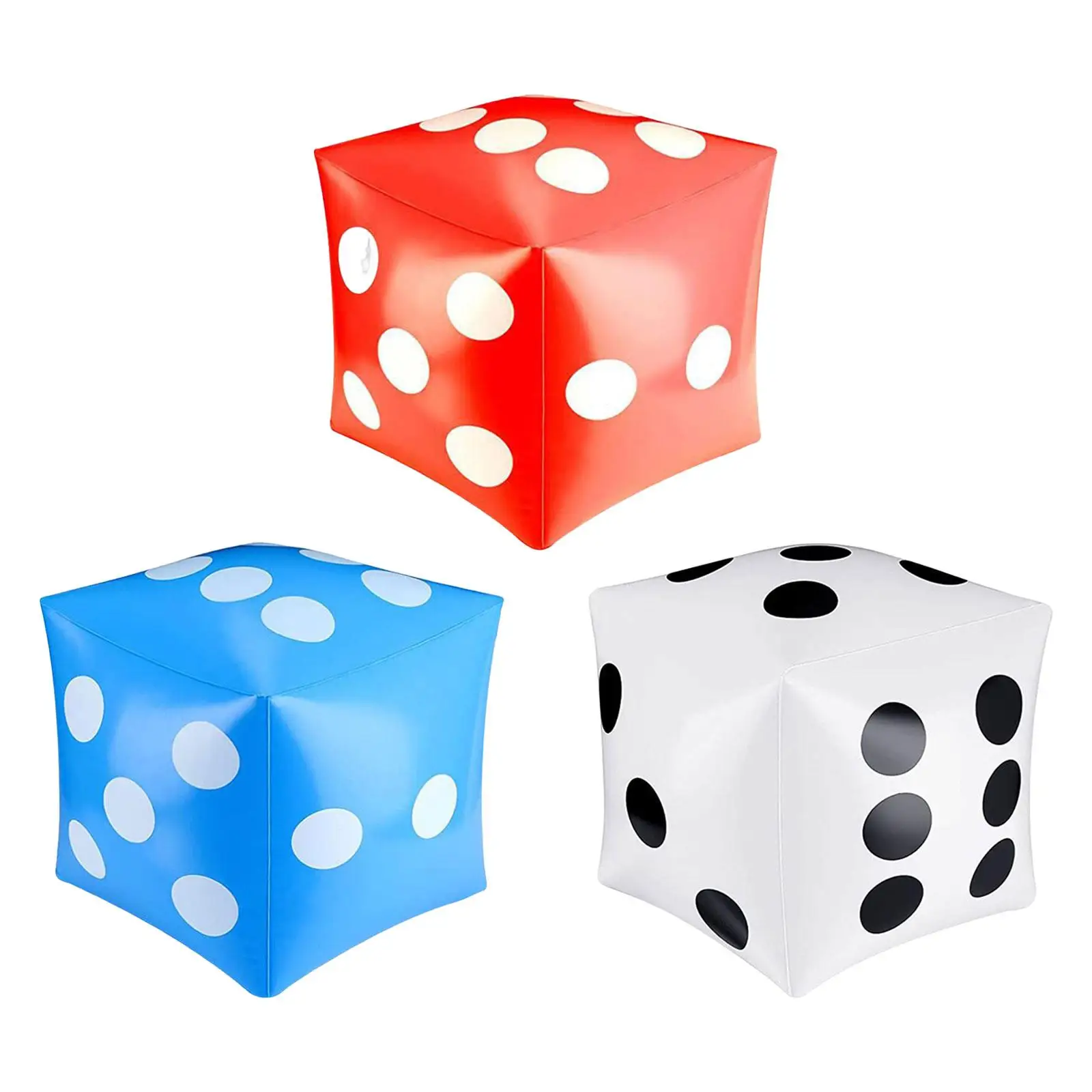 

Giant Inflatable Dice Swimming Floating Novelty Party Game Dice Beach Inflatable Cubes Dices for Backyard Yard Pools 30cm