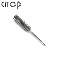citop 20cm long 20mm diameter stainless steel wire tube cleaning brush rust and burr pipe brush