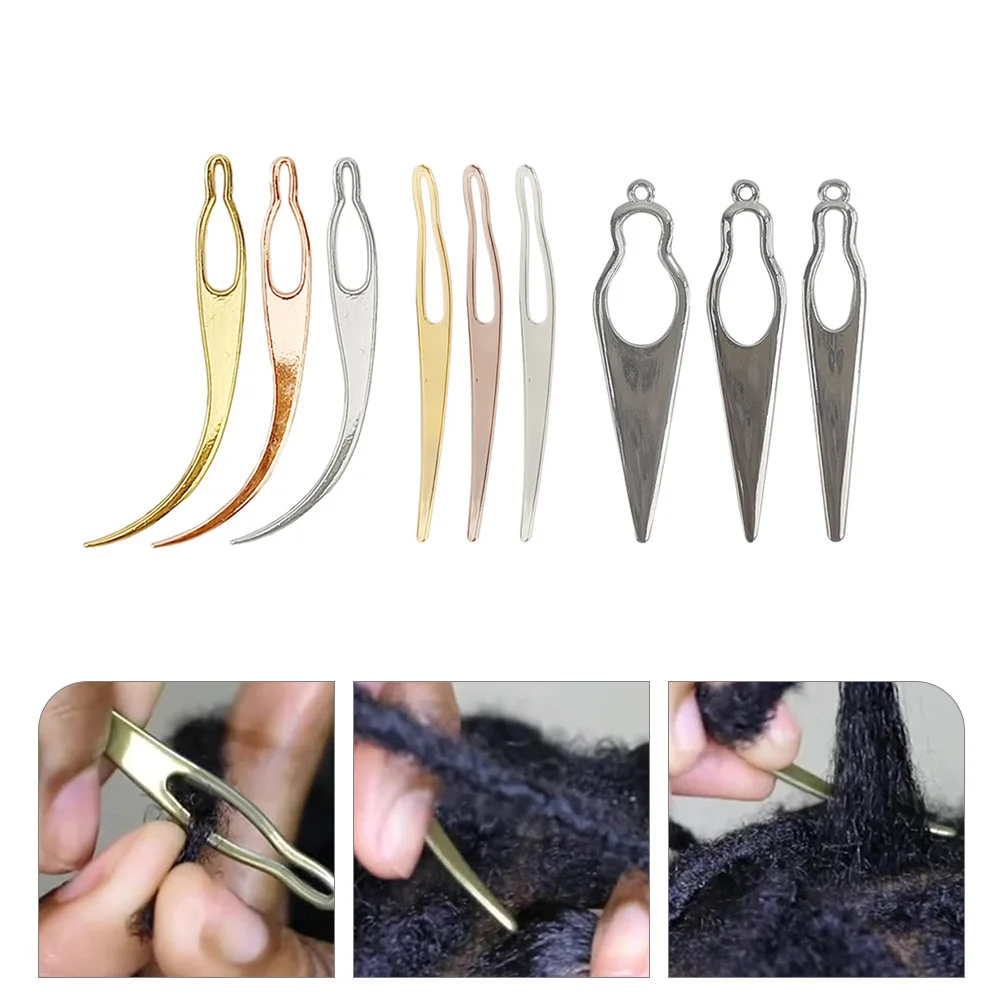 

9 Pcs Dreadlocks Hair Pins Tools Dreads Crochet Needle Lace Locking Alloy Retighten