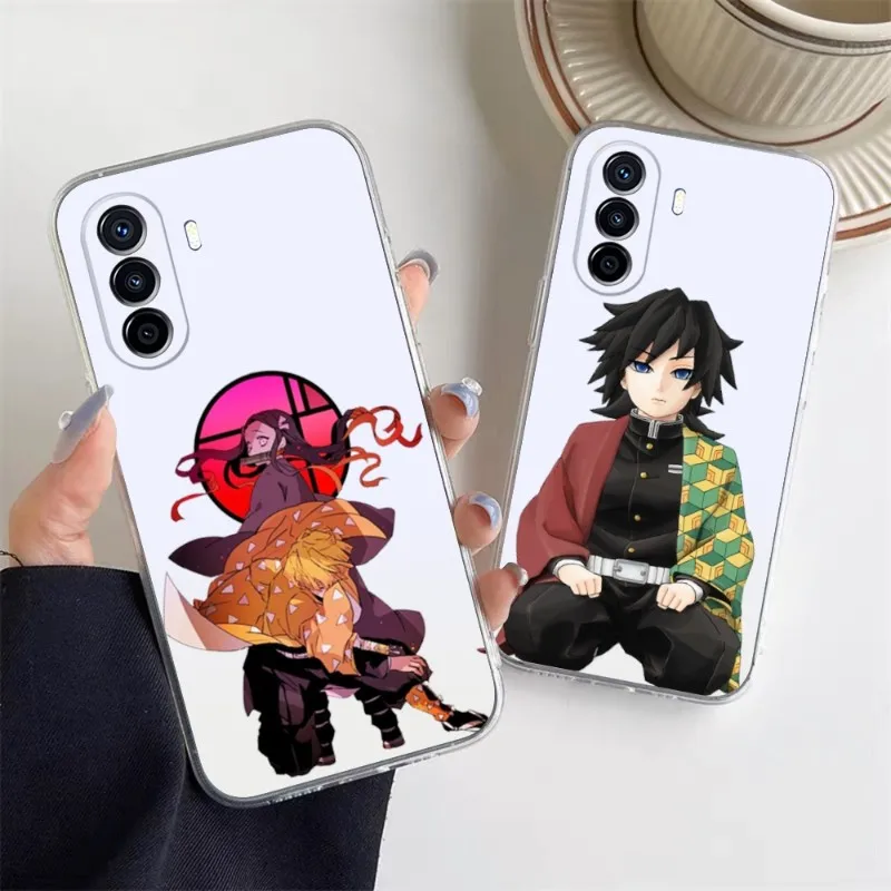 

Anime Demon Slayer Phone Case For Huawei P30 P50 P40Pro Plus Psmarts Mate 40 30 Y8 Y7 Honor60 50 Play4TPro Lite Coque