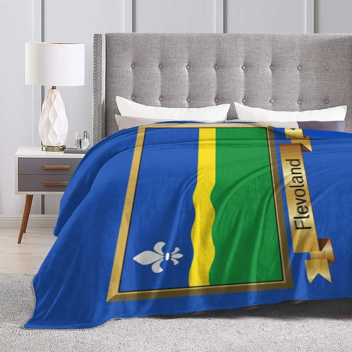 Флисовое одеяло Flevoland с флисовой подкладкой