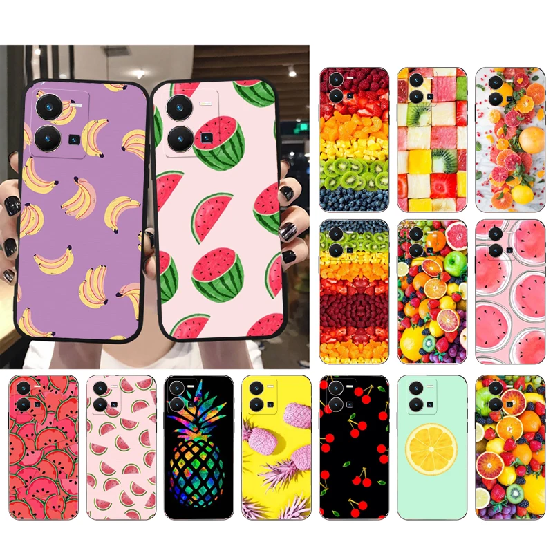 

Fruit Banana Pineapple Watermelon Phone Case For VIVO Y53S Y33S Y22S Y11S Y31 Y21 Y70 Y20 Y21S Y72 Y35 Y51 Y01 V23E V21 V23 V21E