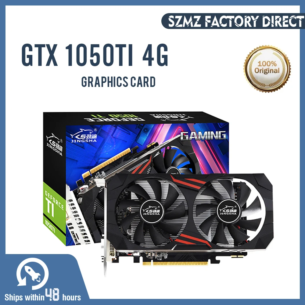 Видеокарта SZMZ для компьютерной графики PCI-E GTX1050Ti GPU 4G DDR5 Оригинальная графическая карта128Bit GDDR5 1050ti 4gb карта.