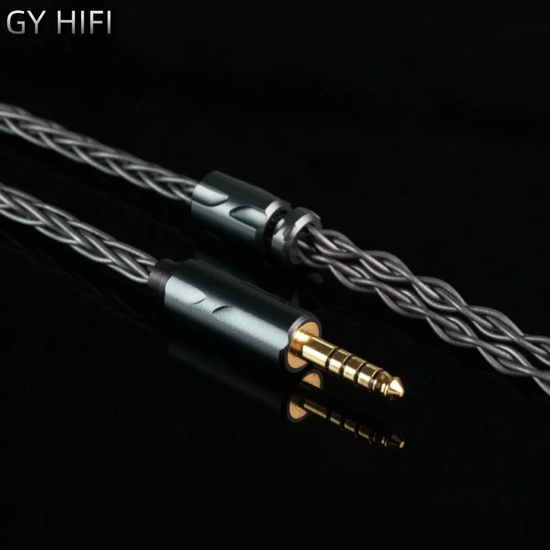 Фото GY HiFi-378 8-жильный кабель для наушников Guhe из монокристаллической меди с разъемами 2.5/3.5/4.4 мм, 0.78-контактный QDC MMCX IE900 для проводных наушников №5