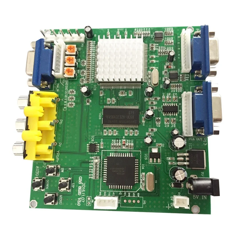 

HD Jieba плата преобразования с низким разрешением сигнала RGB в VGA с двойным выходом