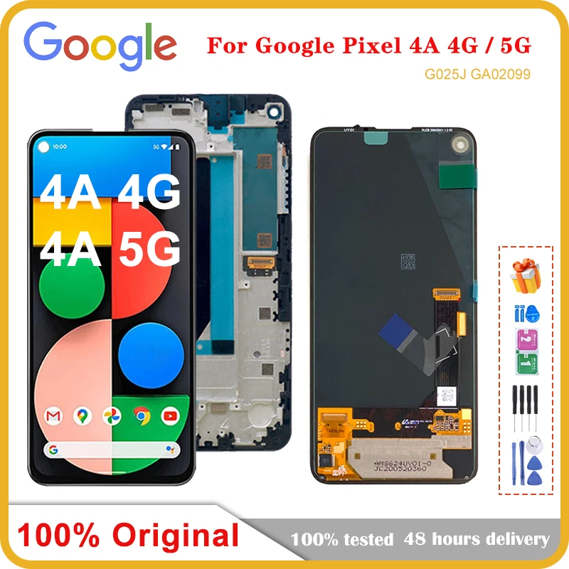 Enlarge Original AMOLED For Google Pixel 4A LCD Display Screen Touch 5.81