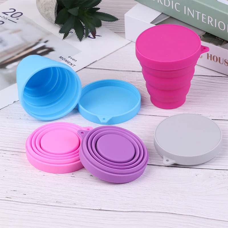 

1PC Portable Menstrual Cup Collapsible Silicone Cup Sterilizing Cup Feminine Hygiene Product