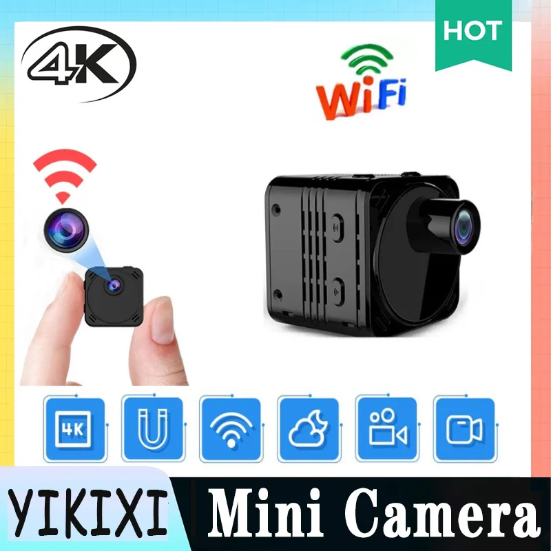 

HD 4K Wireless WiFi Video Camera Night Vision Motion Detection Mini ip cam Home Security Smart Surveillance DVR Audio Recorder