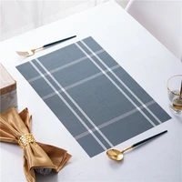 placemats18 x12 inches plastic placemats washable easy to clean table mats woven vinyl placemats for dining table set of 4