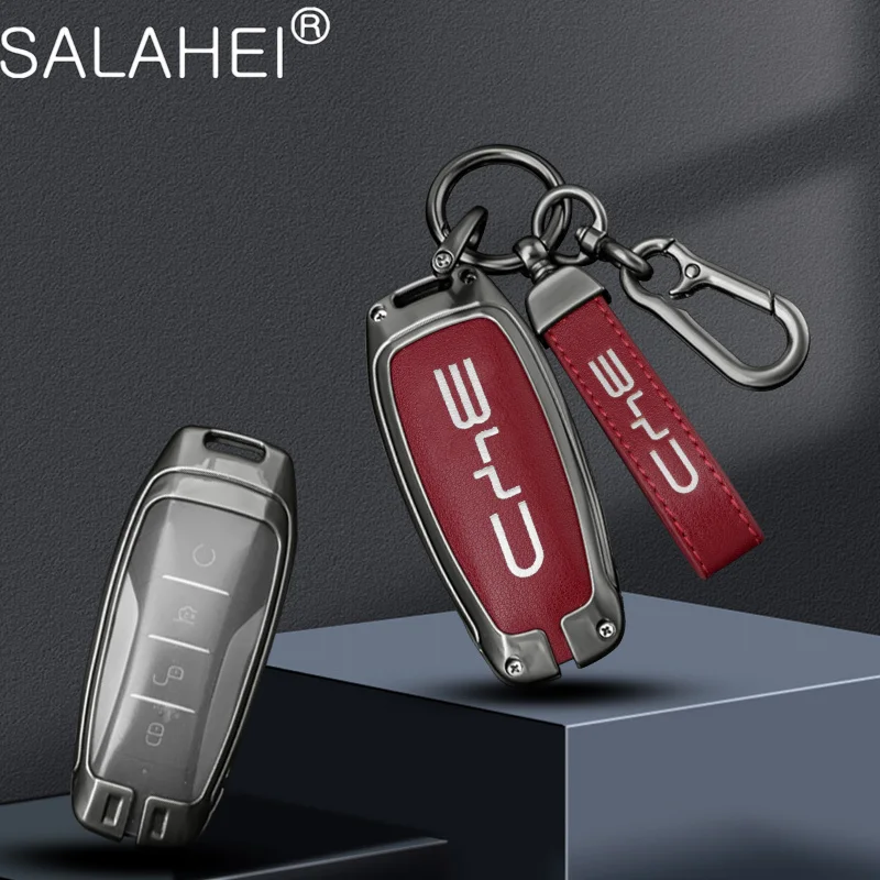 

Car Smart Remote Key Fob Case Cover Protector Shell Bag For BYD Han Ev Tang Dm/Qin PLUS/Song Pro/MAX/Yuan Keychain Accessories