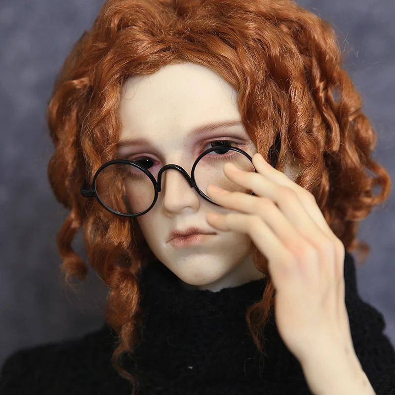New Gold/Silver/Black Metal Round Frame Vintage Glasses 1/3 1/4 1/6 Sunglasses DD MSD YOSD Uncle props BJD Doll Accessories