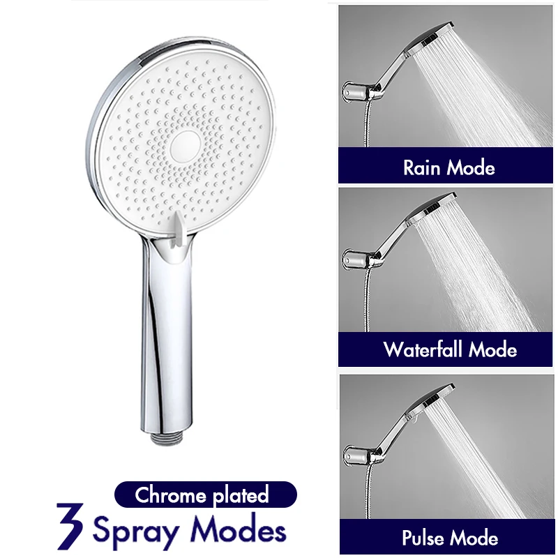 handheld rain shower head black kit head large high pressure with hose ceiling 360 hose holder accessories faucet for bathroom free global shipping