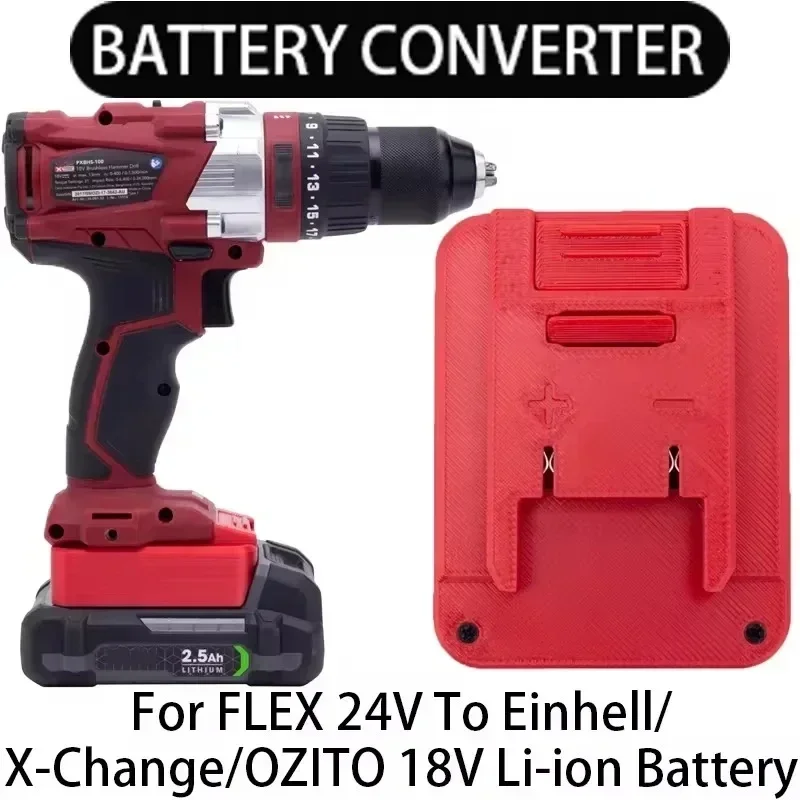 Адаптер для литиевого аккумулятора FLEX 24 В преобразователь в Einhell/OZITO 18