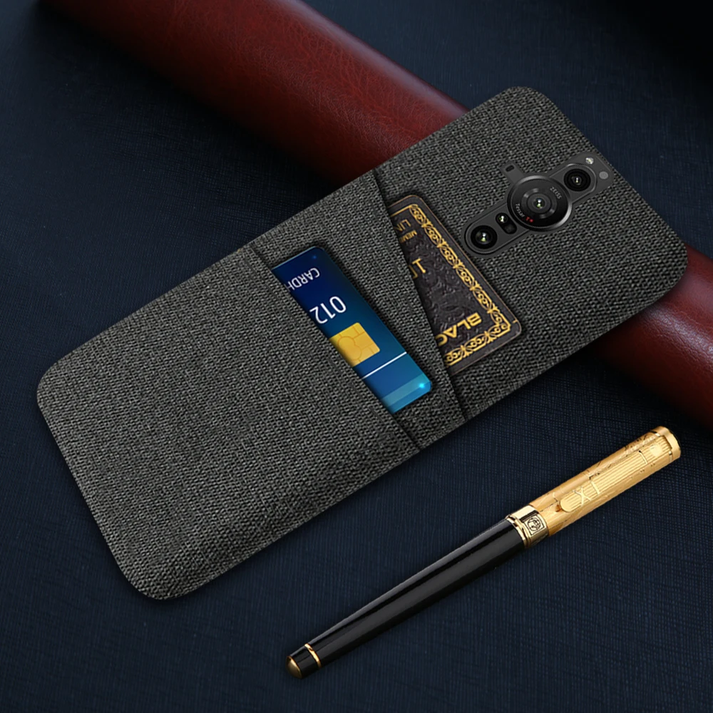Чехол для Sony Xperia Pro-I роскошный тканевый чехол с двумя картами 5G 6 5 дюйма XQBE62-B XQ-BE62