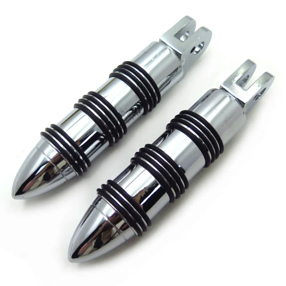 Chrome Bullet FootPeg for 2004-2013 Triumph Bonneville T100 (Rear)  Rocket Ⅲ All Models (Front) Aftermarket Motorcycle Parts