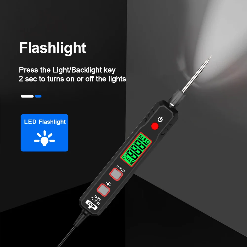 GVDA цифровой автомобильный мультиметр детектор напряжения постоянного тока