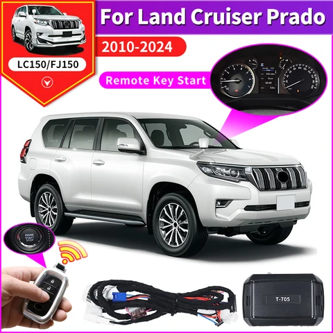 Стартер с Дистанционным Ключом, для Toyota Land Cruiser Prado 150 2010-2024 2023, модернизированные аксессуары для интерьера, комплект кузова LC150 2022 2021 2020 2019 2018 2017 2016 2015 2014 2013 2012 2011