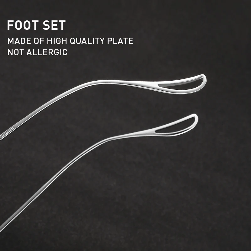 Очки OLAMINS мужские с титановой оправой оптические в ретро стиле без оправы при