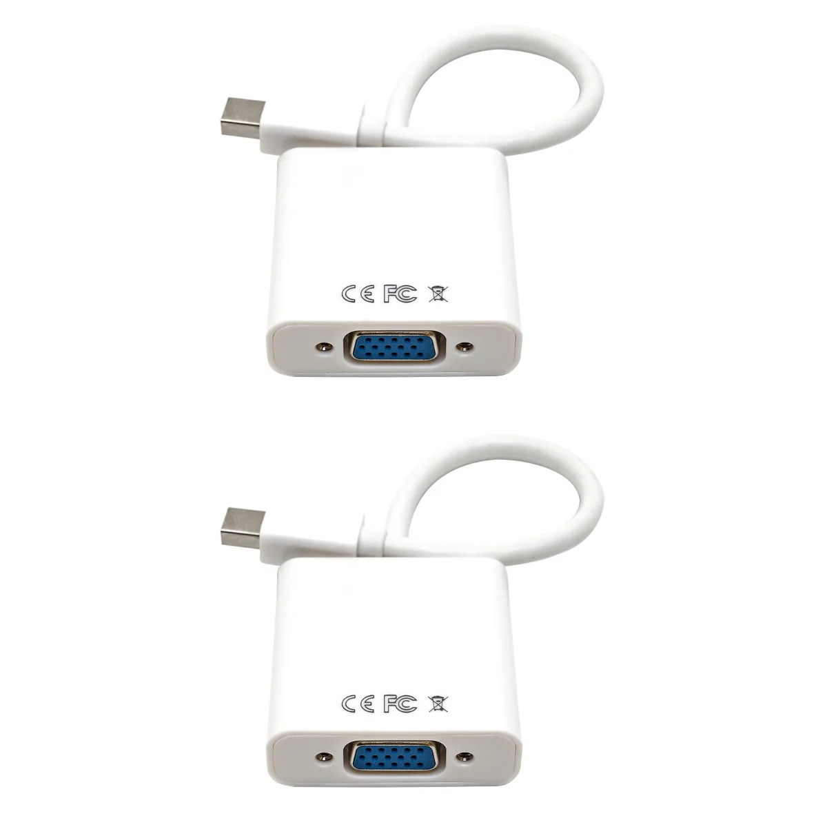 

2pcs Mini to VGA Male to Female Adapter Video Converter Cable for Apple