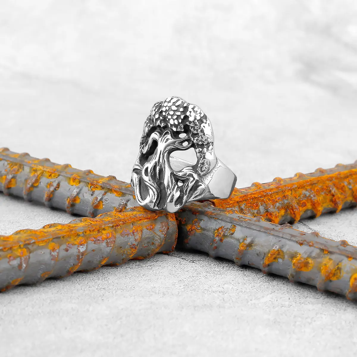 

Nordic Vintage Viking Tree of Life Stainless Steel Ring for Men/Boyfriend Fashion Punk Biker Rings Jewelry Amulet Gift Wholesale