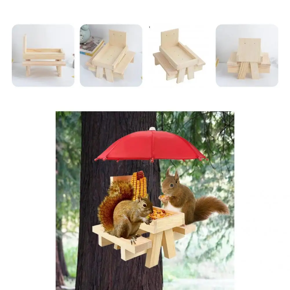 

Convenient Corn Table Feeder Burr Free Anti-deform Squirrel Table Feeder Stable Moistureproof Squirrel Food Holder