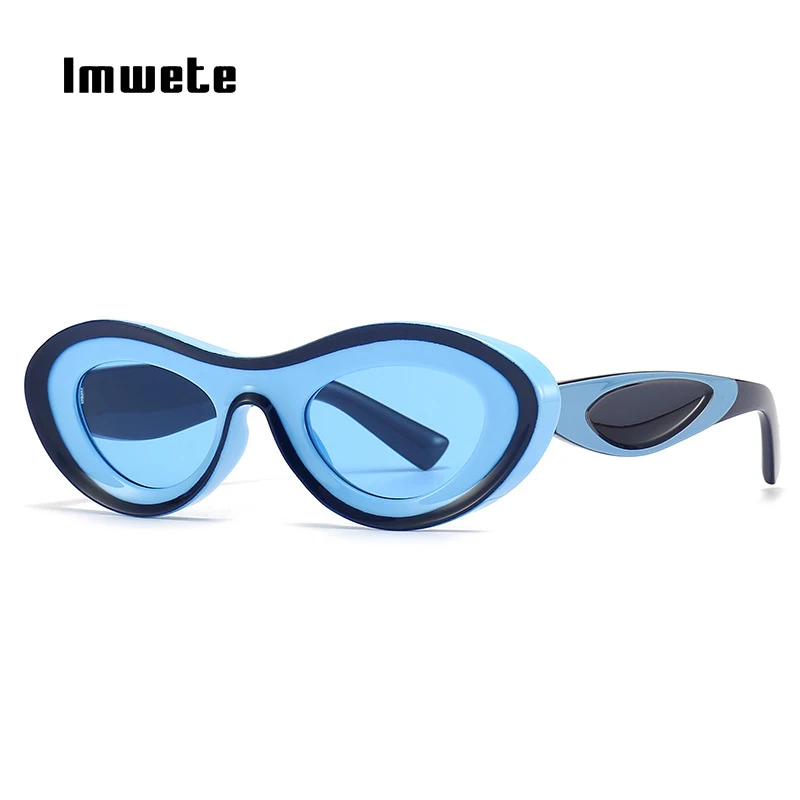 

Imwete Винтажные Солнцезащитные очки кошачий глаз для женщин и мужчин, роскошные брендовые дизайнерские модные солнцезащитные очки, женские очки, популярные UV400