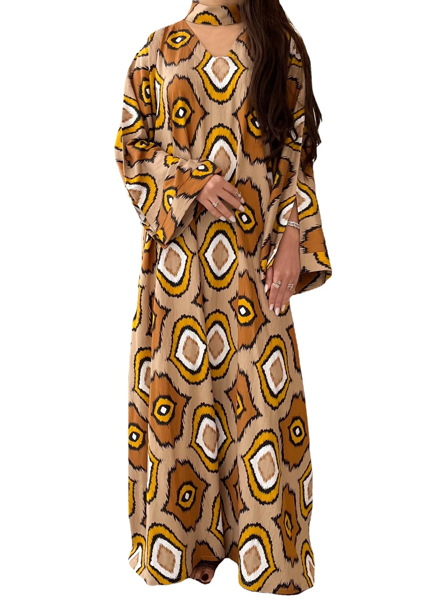 Ramadan Muslim Dress Women Loose JalabiyaTurkey Abaya Dubai Islam Pakistan Clothing Arab Moroccan Kaftan Party Evening Modest