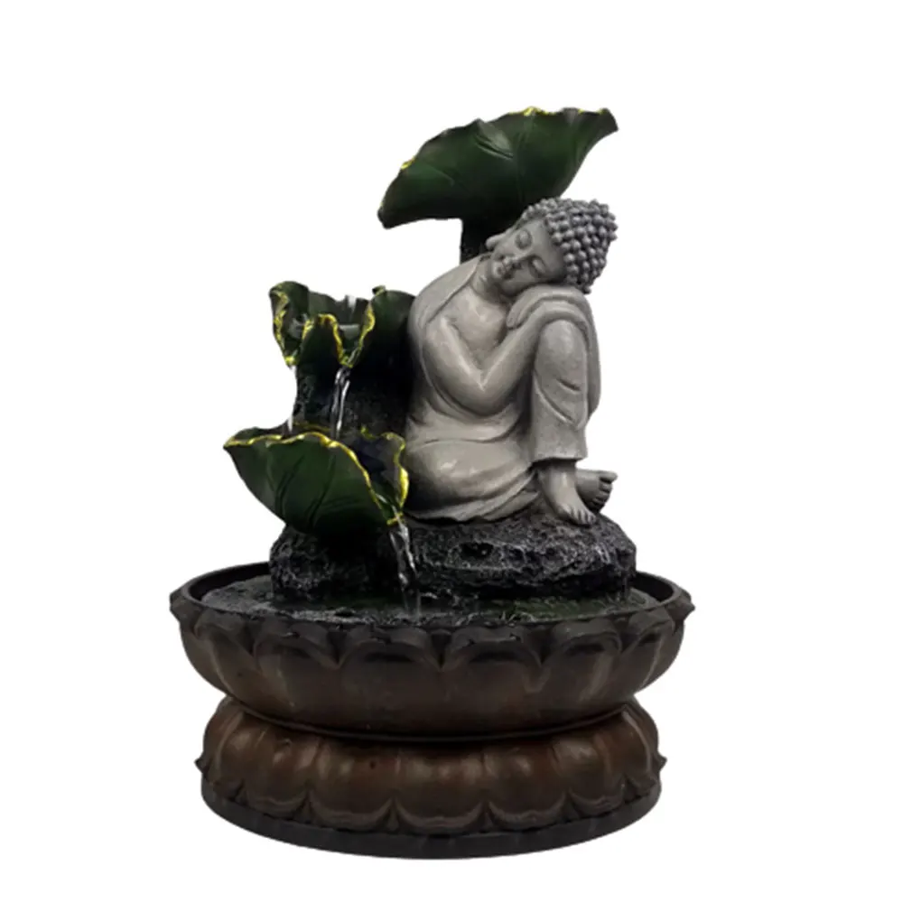 

Tabletop Fountain Indoor Buddha Decorations Resin Decoration Statue Lucky