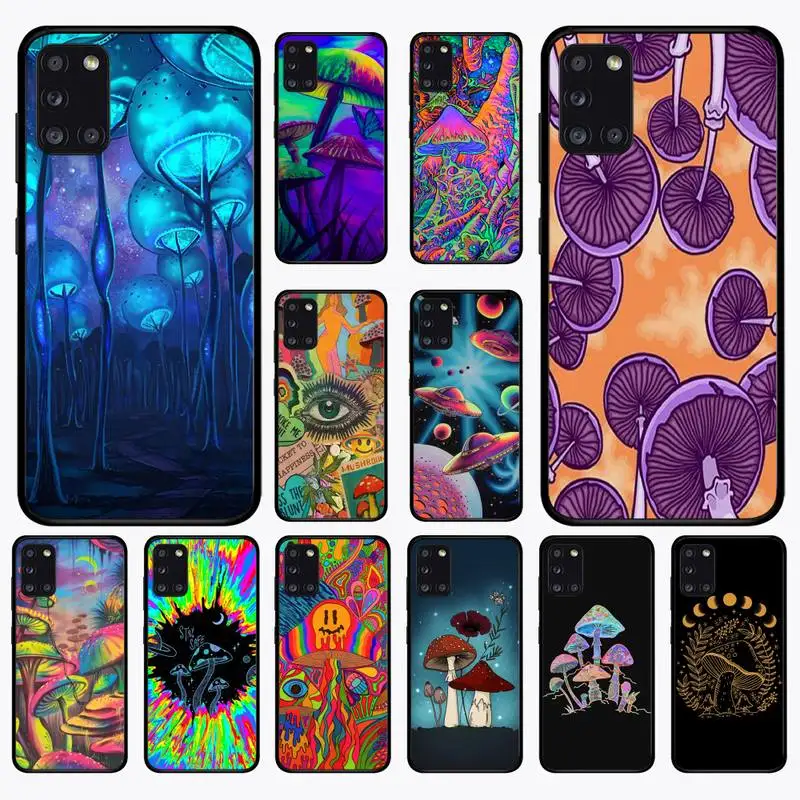 

Trippy Psychedelic Mushrooms Phone Case for Samsung A 51 30s 71 21s 10 70 31 52 12 30 40 32 11 20e 20s 01 02s 72 cover