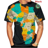 men fashion brand tees shirt casual world map 3d printing t shirt funny summer tops short sleeved novelty tshirt