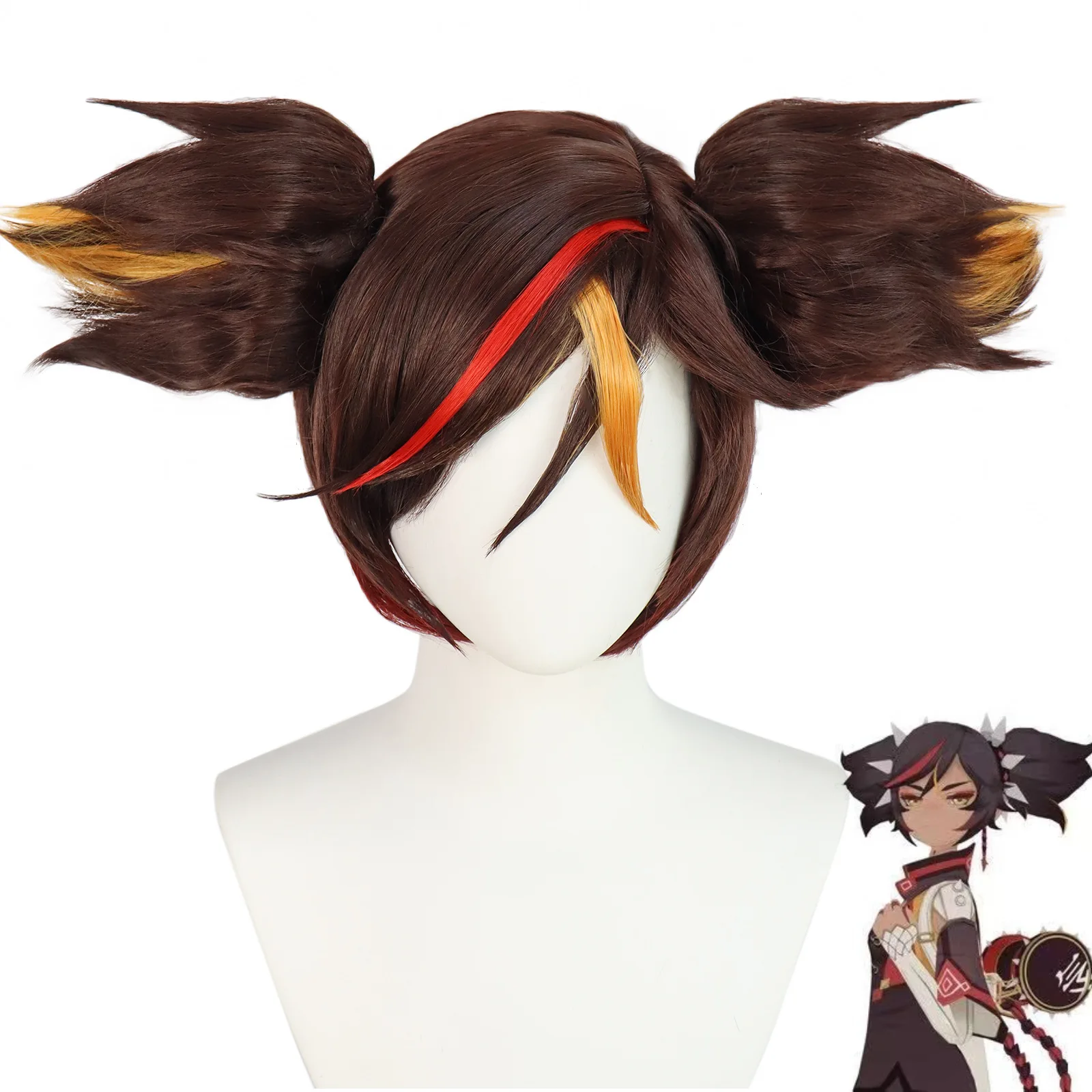 

Anime Genshin Impact Cosplay Halloween Xin Yan Cosplay Wig Genshin Impact Xin Yan Cosplay Xinyan Hair