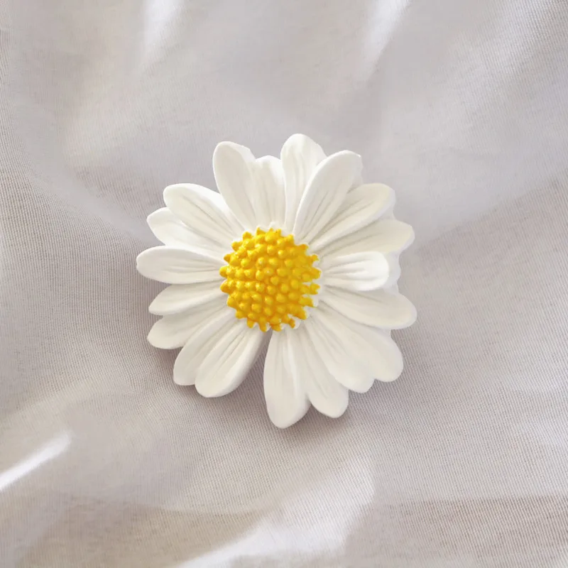 

FinRu Factory Direct Gypsum Aroma Diffusion Chrysanthemum Decoration Ceramic Perfume Diffuser Car Accessorie Essential Oil Stone