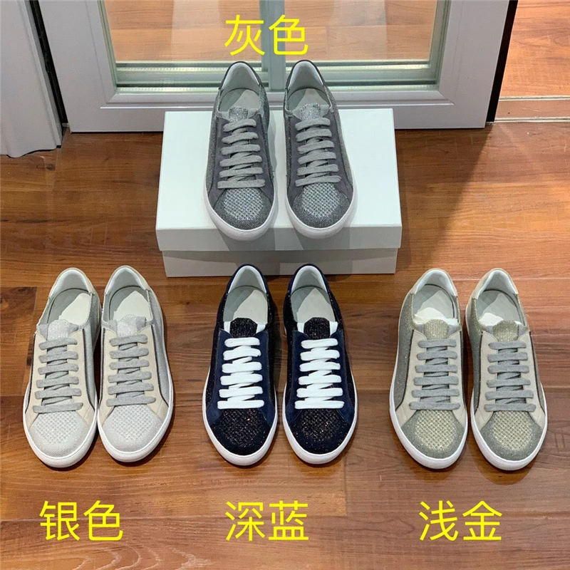 Spring and Autumn New Deerskin Knitted Mesh Breathable Casual Sneakers Lace up Walking Flat Shoes Women's Shoes luxury loafers