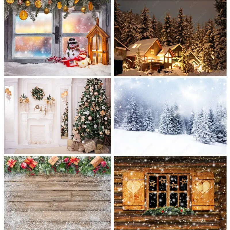 

Christmas Theme Photography Background Snowman Christmas tree Children Portrait Backdrops For Photo Studio Props 211114 SDSD-01