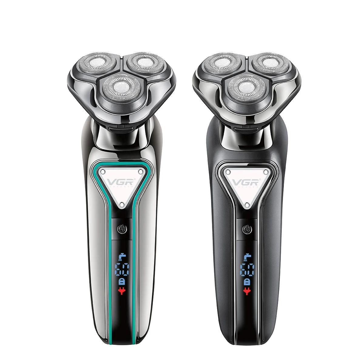 

V-323 Electric Shaver Razor Waterproof Beard Trimmer USB Rechargeable Professional 3D Floating Travel Lock Shaver for Men