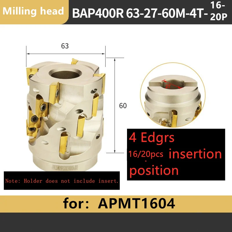 

Фрезерный резец BAP300R BAP400R, твердосплавная Втулка с шероховатым хвостовиком, с прямым хвостовиком, APMT1135, APMT1604
