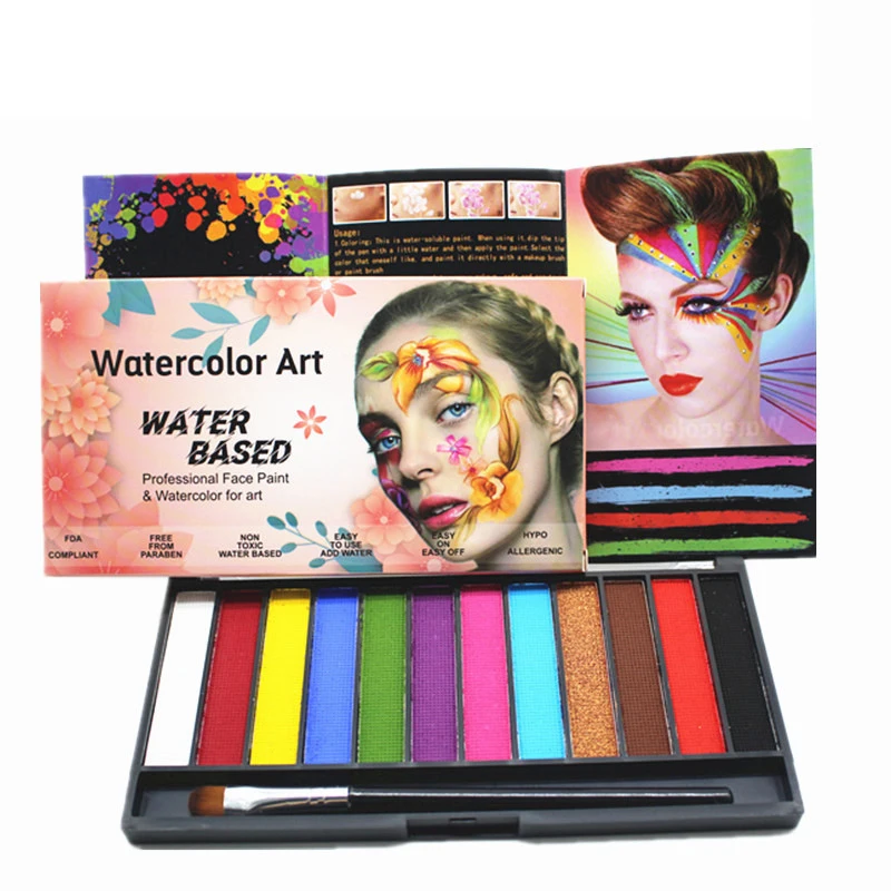 

eyeshadow palette neon Fluorescent Pigment Metallic Makeup Palette Glitter Eyeshadow Palette Nail Art Powder