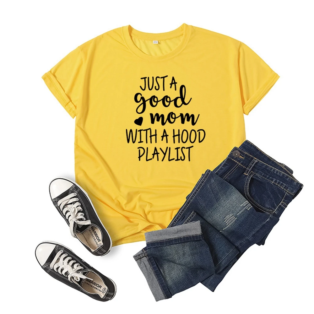 

Good Mom Letter Women T Shirt Short Sleeve Women Tshirt Tee Shirt Tops