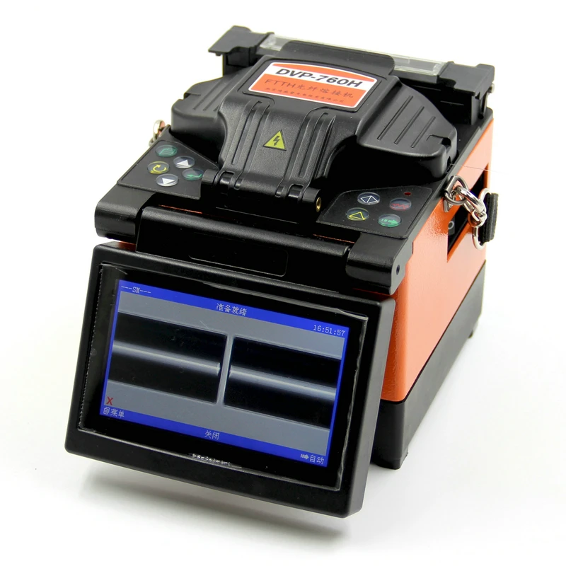 Free Shipping DVP-760 Multi-language Fiber Optic Splicing Machine Optical Fusion Splicer
