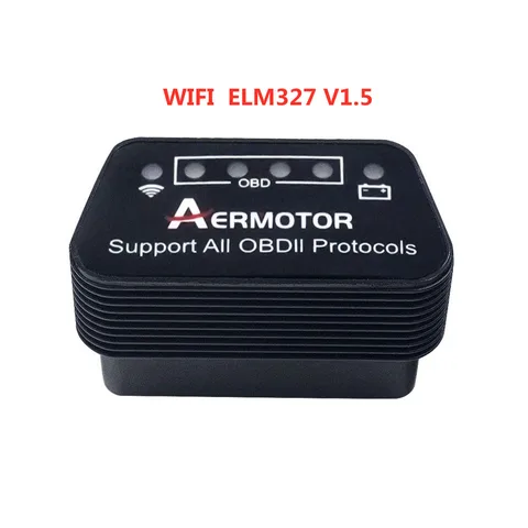 Считыватель кодов AER ELM327 V1.5 WiFi ELM327 1,5 BT 4,0 OBD2, автомобильный диагностический инструмент ELM327 с поддержкой Android/IOS/ПК