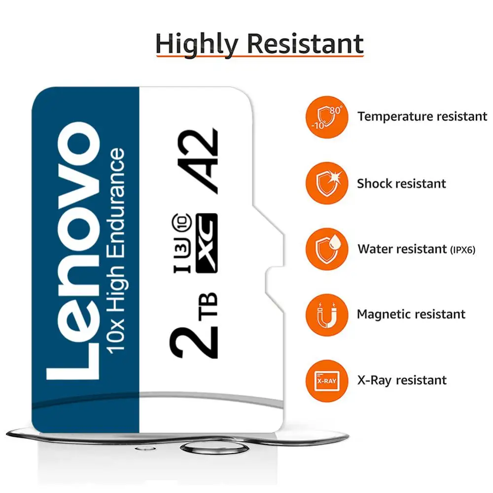 Карты памяти Lenovo Micro TF SD 64 ГБ 32 16 класс 10 высокоскоростная 128 256 U3 4K HD флеш-карта для