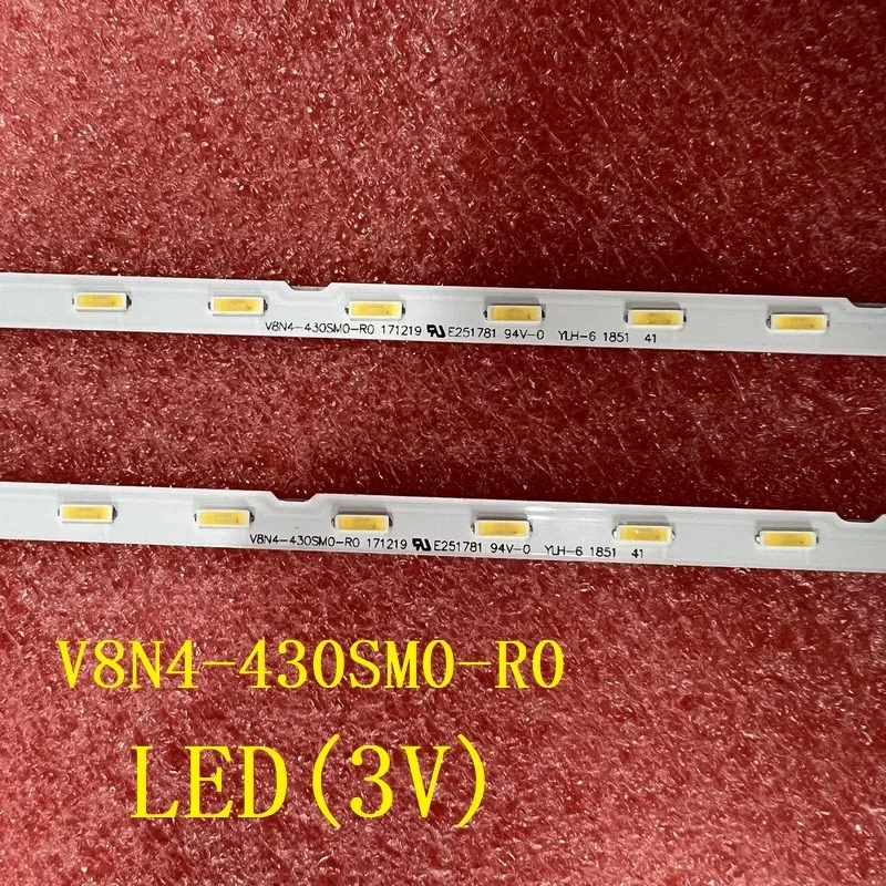 2 шт. светодиодная подсветка для Samsung UE43NU7470 UE43RU7410U UE43RU7025K UE43RU7400 V8N4-430SM0-R0 BN96-46053A